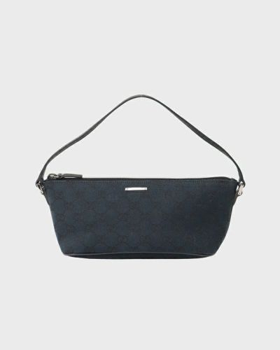 GUCCI<br>GGキャンバスレザーハンドバッグ