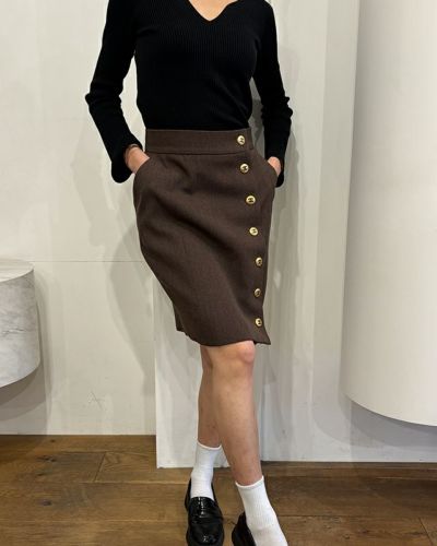 CHANELCOCOボタンデニムスカート CHANELCOCOボタンスカート | Hedy