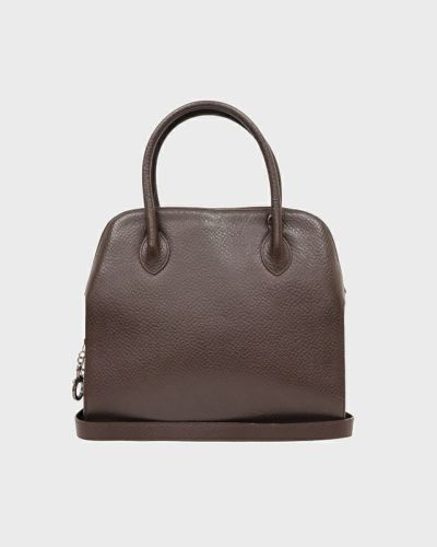 Ferragamo <br>ガンチーニ金具シュリンクレザー2Wayバッグ　