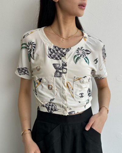 CHANELCOCOボタンニットトップス | Hedy