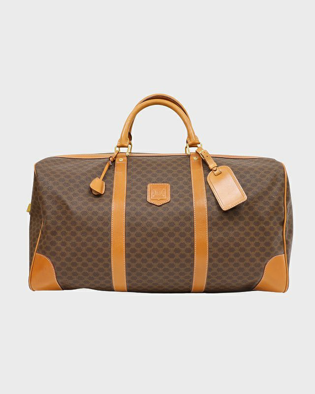 CELINE マカダム柄 ブラゾン刻印 ボストンバッグ CELINE マカダム柄ブラゾン刻印BIGボストンバッグ | Hedy