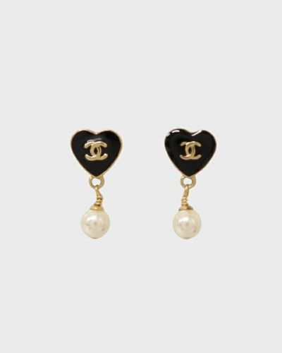 CHANEL COCOハートパールピアス | Hedy