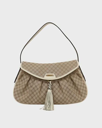 GUCCIバンブータッセルシュリンクレザートートバッグ | Hedy